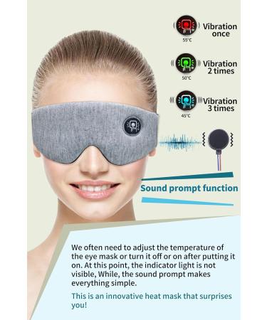 Ewarmer Cordless Rechargeable Heated Eye mask for Dry Eyes - Stye Eye Treatment Warm Compress Relieve Blepharitis Pink Eye Hot Compress Therapy Mask Steam Eye Mask with Sound Reminder (Grey) Gray - Buy Online on GoSupps.com