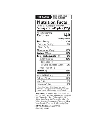 Birch Benders Keto Pancake & Waffle Mix - Low-Carb, High Protein, Grain-free, Gluten-free, Keto-Friendly 3 Pack (10oz each) - Buy Online on GoSupps.com