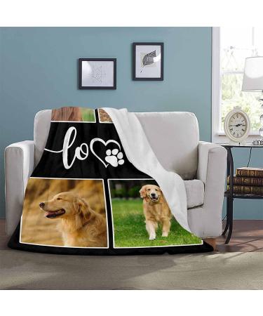 Custom Pet Photo Blanket | Personalized Gift for Pet Owners | Dog & Cat Memorial Blanket | 50x60 Inches - Buy Online on GoSupps.com