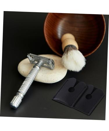 Minkissy Leather Protective Cover & Travel Bag for Manual Shaving Head - Scratch-Resistant Razor Case - Buy Online on GoSupps.com