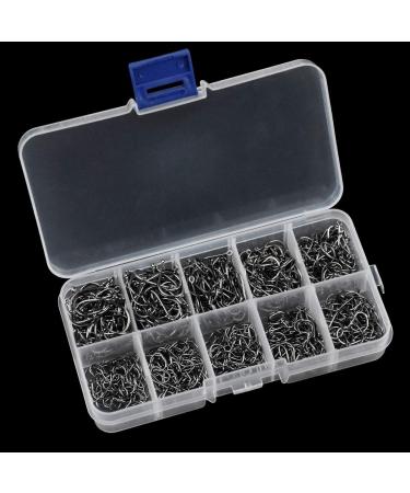 300-Piece Carbon Steel Fishing Hooks Set - 10 Sizes with Eyelet & Barn Hooks for Freshwater & Saltwater - Includes Plastic Box | Premium Fishing Accessories - Buy Online on GoSupps.com