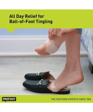 PROFOOT Inter-Metatarsal Pads - Neuroma Ball of Foot Cushions | Foot Pain Relief for Women & Men | Reduce Tingling & Burning | Shock-Absorbing & Breathable | 1 Pair - Buy Online on GoSupps.com