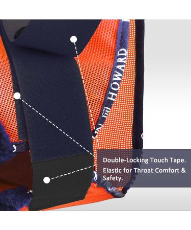 Harrison Howard All Round Mesh Horse Fly Mask UV Protective with Fleece Padded Edging - Vibrant Orange - Size M Medium (Cob) - Buy Online on GoSupps.com