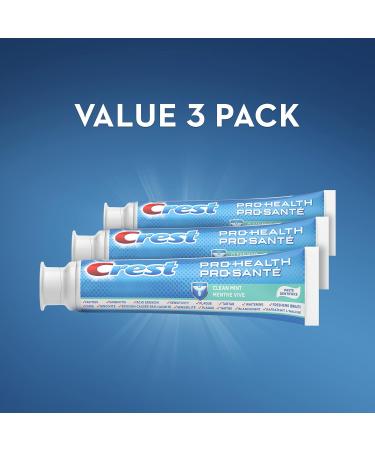 Crest Pro-Health Toothpaste Smooth Formula Clean Mint 130 mL (Pack of 3) & 3D White Toothpaste Advanced Whitening Radiant Mint 280 mL Total (Pack of 4) Pro Health Toothpaste (3-Pack) + Toothpaste - Buy Online on GoSupps.com