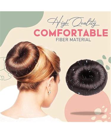 4 Pcs Donut Wig Hair Bun Makers - Fashion Bun Shaper Set for Women & Girls - Light Brown Hairstyle Tool - Buy Online on GoSupps.com