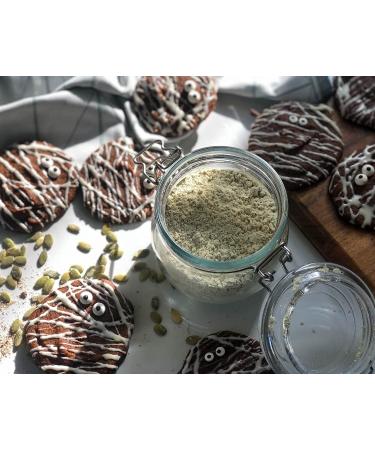 Organic Pumpkin Seed Protein Powder - 2 lbs | 60% Protein | Non-GMO, Non-Irradiated | Pure Flour, Kosher, Vegan Superfood | Bulk, Ideal for Baking, Drinks, Smoothies - Buy Online on GoSupps.com