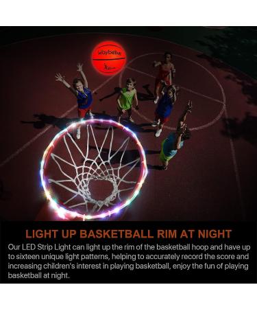Waybelive LED Basketball Hoop Lights  Remote Control Basketball Rim LED Light  16 Color Change by Yourself  Waterproof Super Bright to Play at Night Outdoors Good Gift for Kids LED Basketball&Hoop Lights - Buy Online on GoSupps.com
