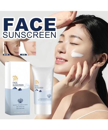 Face Sunscreen SPF 50 Cream (50ml) Sun Cream Protects Against UVA/UVB Rays and Premature Skin Ageing Sunscreen for Delicate Facial Skin - Buy Online on GoSupps.com