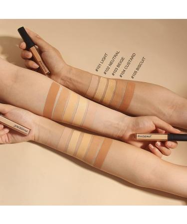 Phoera Full Coverage Concealer Highly Pigmented Matte Finish for Under Eye Dark Circles Moisturizing Makeup Cream Helps Control Excess Oil 20g (Pack of 1) 101 Light - Buy Online on GoSupps.com