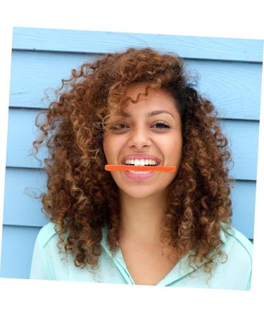 Angoily Facial Smile Maker Arm Sleeves - Face Trainer & Slim Mouth Exerciser | Enhance Your Smile & Beauty - 11.5X2.5cm Orange - Buy Online on GoSupps.com