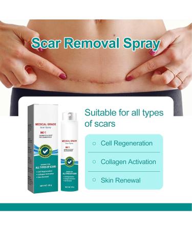 Scar Spray 2pcs Stretch Mark Care 20g - Gentle Skin Care & Scar Removal Spray - Buy Online on GoSupps.com