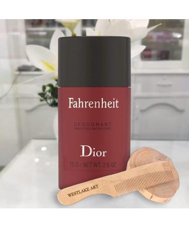 Fahrenheit Deodorant Stick for Men 75ml - Long-Lasting Alcohol-Free Deo with Woody-Floral Musk Scent & Wooden Comb | Pack of 2 - Premium Grooming Essentials - Buy Online on GoSupps.com