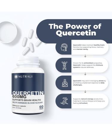 New HIGHEST POTENCY 1200mg QUERCETIN Capsules (2 x 600mg capsules) per serving Powerful Antioxidant Properties and Reduce Inflammation. Immune Health and Allergy Relief. Helps regulate Blood sugar levels Supplement for Women and Men Non-GMO Vegan Gluten F - Buy Online on GoSupps.com