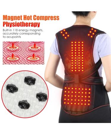 Self-Heating Magnetic Therapy Vest Back Brace Back Support Lumbar Decompression Belt For Middle Aged Elderly Men Women Keeping Warm Spine Shoulder Pain Relief (Color : Black Size : L) lofty ambition Black L - Buy Online on GoSupps.com
