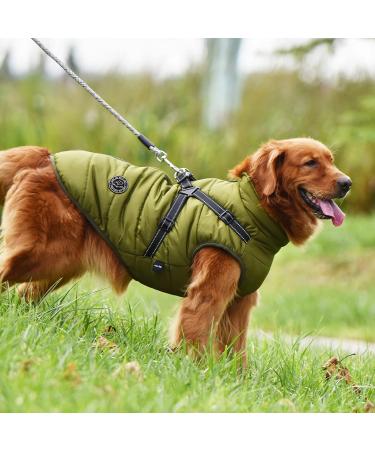 Buy Savlot Dog Jacket Winter Vest - Sleeveless Cotton Padded Pet Skiing Costume Green Medium (1 Pack) - Ideal for Cold Weather - Buy Online on GoSupps.com