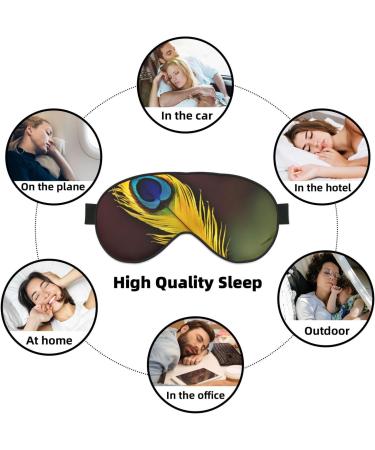Feather Print Soft Eye Mask - Ultimate Sleep Mask for Women & Men | Perfect for Travel & Sleeping - Buy Online on GoSupps.com