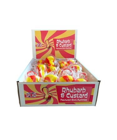 5 X Giant Rhubarb & Custard Rock Dummy Uk Made Party Favours Cake Decoration Handmade Dummies