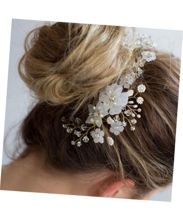 Beaupretty Bride Comb Comb Bridal Hair Comb Hair Comb for Crystal Hair Comb Wedding Hair Comb pearl hair Hair Bridal Hair Accessories - Buy Online on GoSupps.com