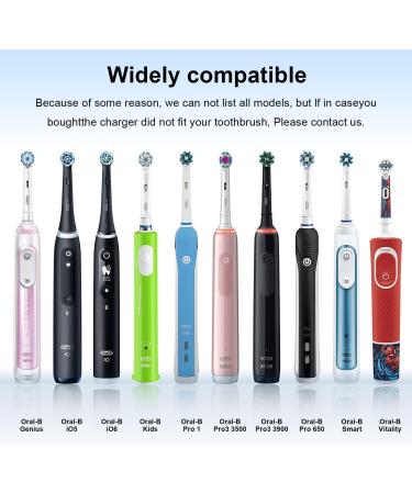 USB Electric Toothbrush Charger for Braun Oral-B 3757 | Waterproof Inductive Charging Base - Portable & Ideal for Travel - Buy Online on GoSupps.com