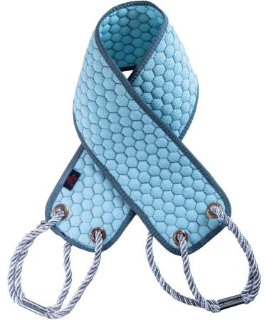 37 Exfoliating Back Scrubber with Handles - Body Exfoliator Bath Tool for Deep Exfoliation - Men & Women (Blue) - Buy Online on GoSupps.com