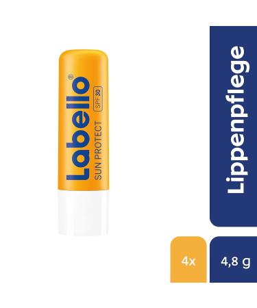 Labello Sun Protect Lip Balm (4.8g) - Waterproof SPF 30 Mineral Oil-Free Lip Care for Sun Protection - Buy Online on GoSupps.com