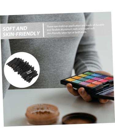 Didiseaon 50pcs Women Eyeshadow Brush Black Eyeshadow Makeup Eyeshadow Brush Kit Double Head Eyeshadow Brushes Size 2 - Buy Online on GoSupps.com