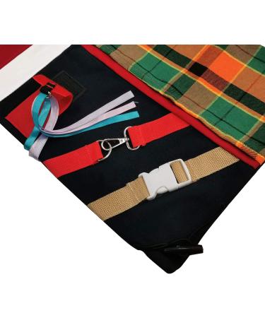 Dementia Fidget Blanket for Alzheimer's & Seniors | 60x30cm Sensory Occupation Aid for Anxiety & Asperger's - Buy Online on GoSupps.com