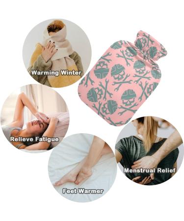 Naanle Skull Hot Water Bottle - 2L Transparent Heat Therapy for Pain Relief | Warm & Cold Use for Bed Hands Feet - Buy Online on GoSupps.com