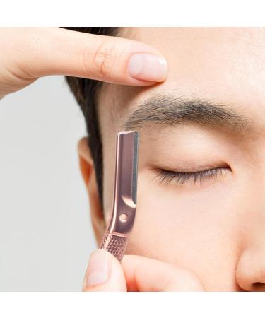 Stainless Steel Eyebrow Shavers & Razors for Men & Women | Reusable Dermaplaning Tools | 6-Blade Ros gold Facial Razors - Buy Online on GoSupps.com