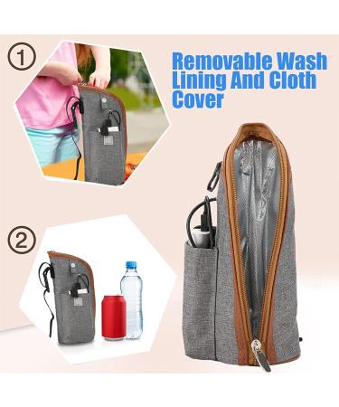 USB Heating Portable Baby Bottle Warmer - Travel Milk Warmer & Storage Bag - Buy Online on GoSupps.com