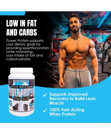 Gym Molly Power Protein Powder 100% Whey Protein 25g of Protein 5.5g BCAAs Fast Absorbing - Ready to Give You Fuel Around The Clock - 2lbs Cookies & Cream Flavored - Buy Online on GoSupps.com