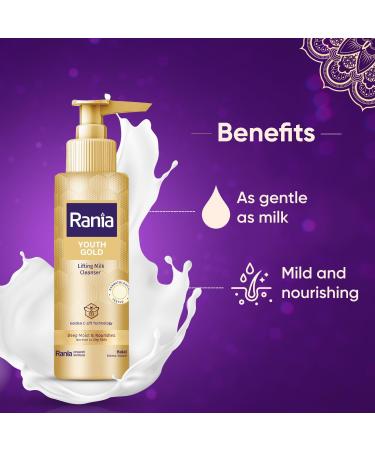 Milk Cleanser with Vitamin C 24K Gold Honey & Glutathione | Gentle Moisturizing Face Wash for Smooth & Toned Skin - 150ml - International Shipping Available - Buy Online on GoSupps.com