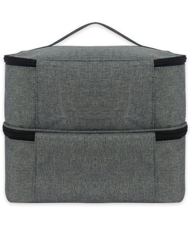 Nail Polish Organizer Bag SUCCEASY Double Layer Nail Polish Storage Bag 30 Grids Nail Polish Holder Manicure Tools Nail Polish Lipstick Portable & Beauty Tools Storage Box (Gray) - Buy Online on GoSupps.com