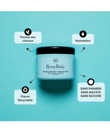 Rosebaie Keratin and Castor Oil Kit Moisturizing Elements Sulfate and Paraben Free 3 units (Lot 1) - Buy Online on GoSupps.com