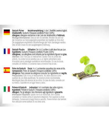 Buy Guduchi Powder (Tinospora cordifolia) 100g - Immune Support & Wellness Supplement - International Shipping Available - Buy Online on GoSupps.com