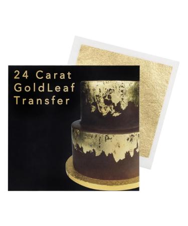 Sugarflair Edible 24 Carat Gold Leaf Transfer Sheet for Cakes Desserts Chocolate & Decorations - 80mm x 80mm - Buy Online on GoSupps.com