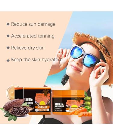 Intensive Tanning Gel Carrot Sun Intensive Tanning Luxe Gel Br Unungscreme Carrot Tanning Gel Brown Tanning Gel Natural Tanning Accelerator Cream Gel For Sunbeds & Outdoor Sun (2pc) - Buy Online on GoSupps.com