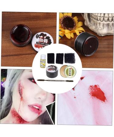 iPetBoom Halloween Makeup Wax Kit | Special Effects Face Makeup Blood Gel & Sponges | Complete Costume Accessories for Spooky Looks - Buy Online on GoSupps.com