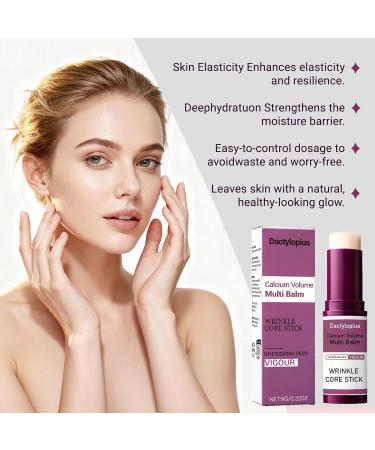 Calcium Multi Balm Stick with Collagen & Natural Oils Calcium Enriched Formula to Support Skin Firmness Improve Elasticity & Plumpness Multi-Action Hydrating Balm for Face Neck Daily Use(2pc) 2.12 Fl Oz (Pack of 2) - Buy Online on GoSupps.com