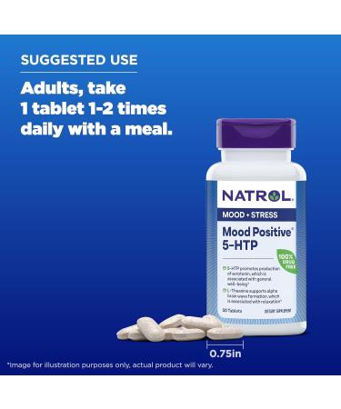 Natrol Mood Positive 5-HTP - 50 Tablets - Buy Online on GoSupps.com