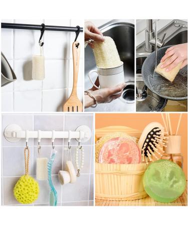 Biodegradable Luffa Sponges | Natural Dead Skin Remover | Eco-Friendly Kitchen & Personal Hygiene | 10cm x 7cm - Buy Online on GoSupps.com