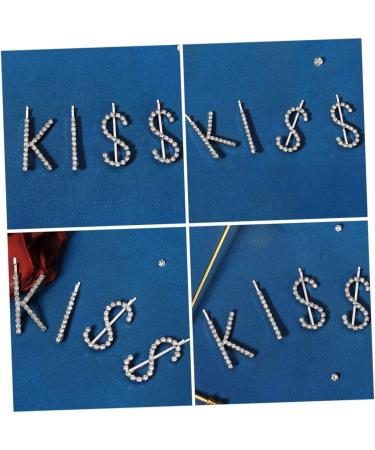 SOESFOUFU 1 Set Kiss Hairpin Vintage Letter Hairclips Alphabet Hair Clips Letter Hair Accessories Kid Hair Clips Girls Hair Accessories Hair Pin Child Wedding Rhinestones Decorate - Buy Online on GoSupps.com