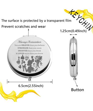 Frog Princess Pocket Mirror - Princess Tiana Fans Gift | Compact Makeup Mirror for Women, Girls, Teenagers - Buy Online on GoSupps.com