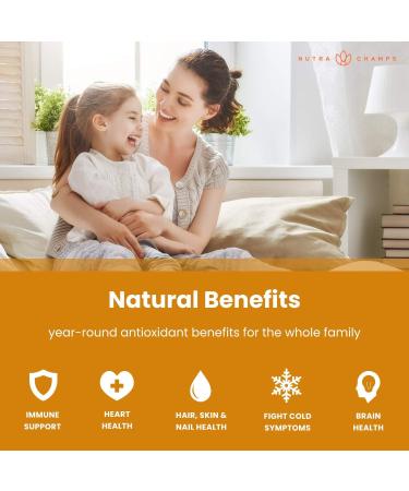 NutraChamps Biotin Gummies (2 Pack) and Vitamin C Gummies (2 Pack) 4 Pack Bundle - Buy Online on GoSupps.com