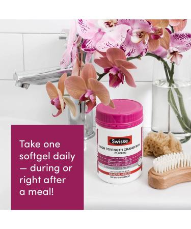 Swisse Cranberry Pills 25000mg for UTI Support | PACran Extract Supplement | 100 Softgel Capsules - Buy Online on GoSupps.com