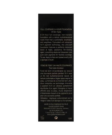 GA-DE Longevity Full Coverage 24 Hour Foundation - 32 - Fair - 1.01 oz - Buy Online on GoSupps.com