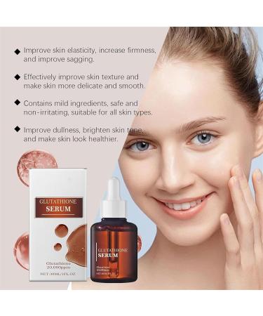  Yanobia Glutathione Serum with 20 000ppm Glutathione Niacinamide and Hyaluronic Acid Korean Skin Care Improve Skin Elasticity Make Your Skin Glowing 30ml (2pcs) - Buy Online on GoSupps.com