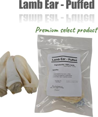Puffed Lamb Ears for Dogs Natural Chew Treat (70g) - Buy Online on GoSupps.com