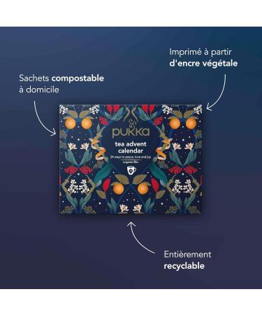 Pukka Pack de 10 Calendriers de l'Avent Th Vert et Infusions Id e cadeau pour Homme et Femme S lection de Th s Bio Ingr dients Biologiques 10x24 Sachets de Th  - Buy Online on GoSupps.com
