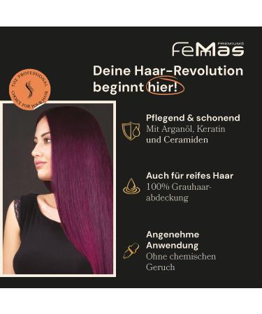 Femmas 3x Metallic Blue Hair Color | Professional Cream with Argan Oil Keratin & Ceramides | Permanent Tint for Radiant Color | 100ml 3-Pack - Buy Online on GoSupps.com